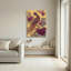 Ensemble de 1 tableau sur toile à motif floral de paon-130588468-130588473