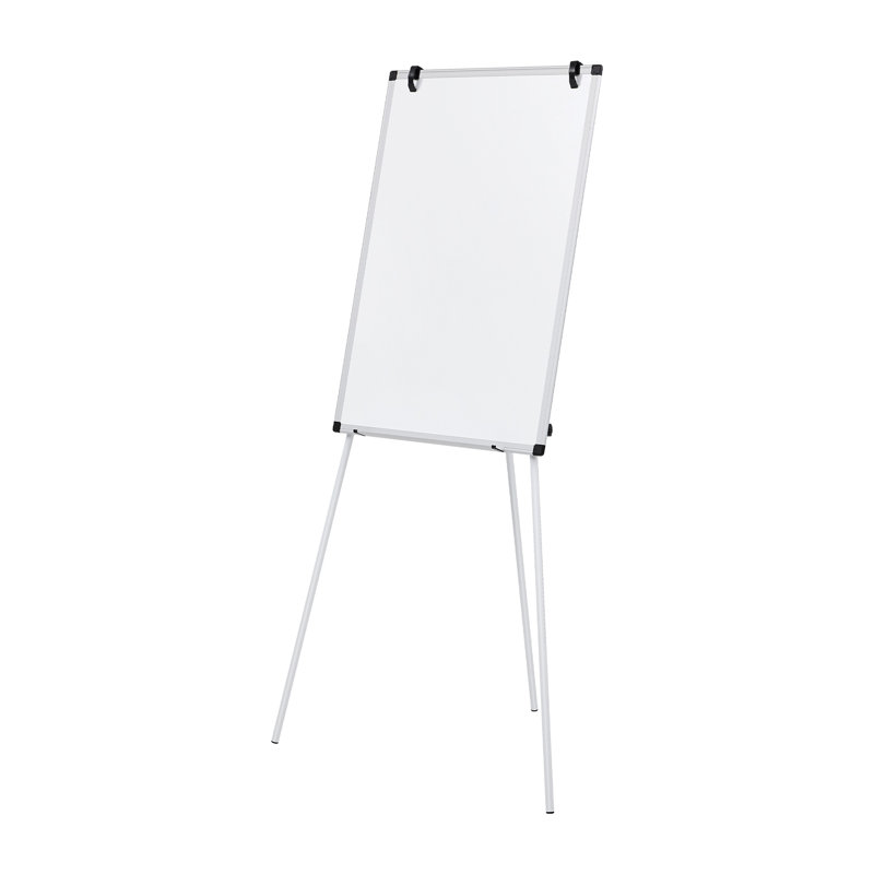 Tableau blanc magnétique portatif effaçable à sec, trépied magnétique avec crochets, H 36 po x l 24 po, Blanc