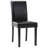 Barnesville Classic PU Leather Dining Chair, Black