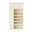 Système de garde-robe modulaire avec éclairage à DEL, tiroirs, tablettes, tringles suspendues et rangement pour chaussures, blanc