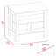 Îlot de cuisine, quatre pieds, trois tablettes-129164683-129164682