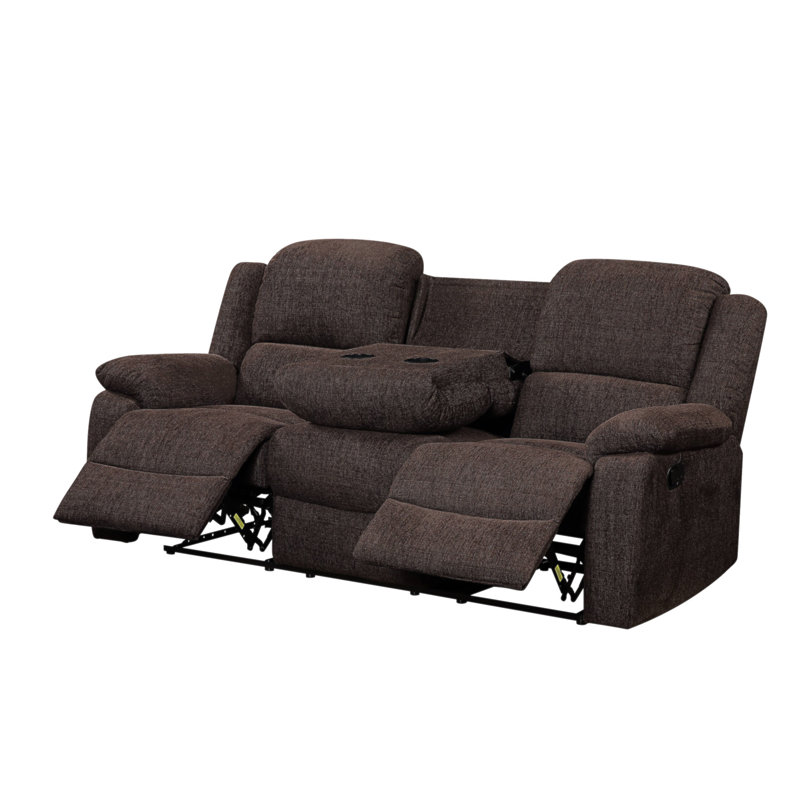 Madden Brown Chenille Motion Sofa