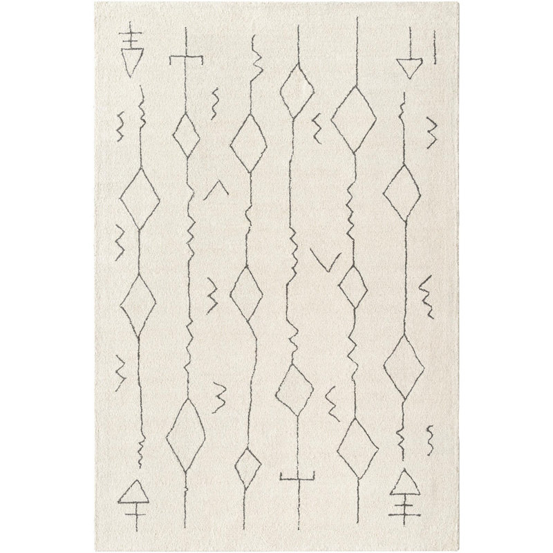 Dena Wool Southwestern Indoor Rug, Rectangle 6' x 9'