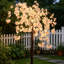Lampe sur pied à branches 59 po, cerisier en fleurs avec télécommande, huit effets lumineux