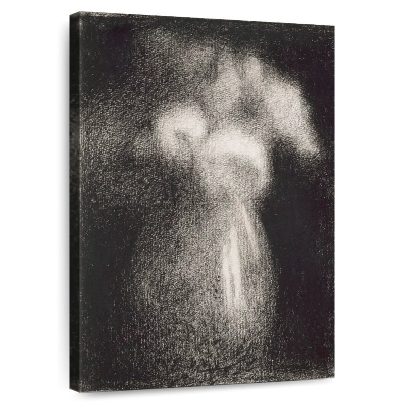 Roses Avery dans un vase 1881-1883, H 39 po x l 26 po