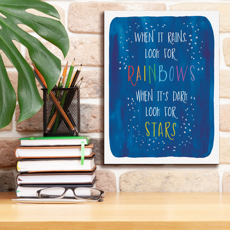 «Rain-stars» par Erin Clark, art mural sur toile, H 16 po x l 12 po x P 0,75 po