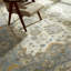 Hand Knotted Wool Ivory/Blue Area Rug-60480810-25110172