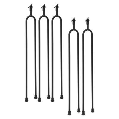 U-Shaped Stair Balusters With Adjustable Top Bracket