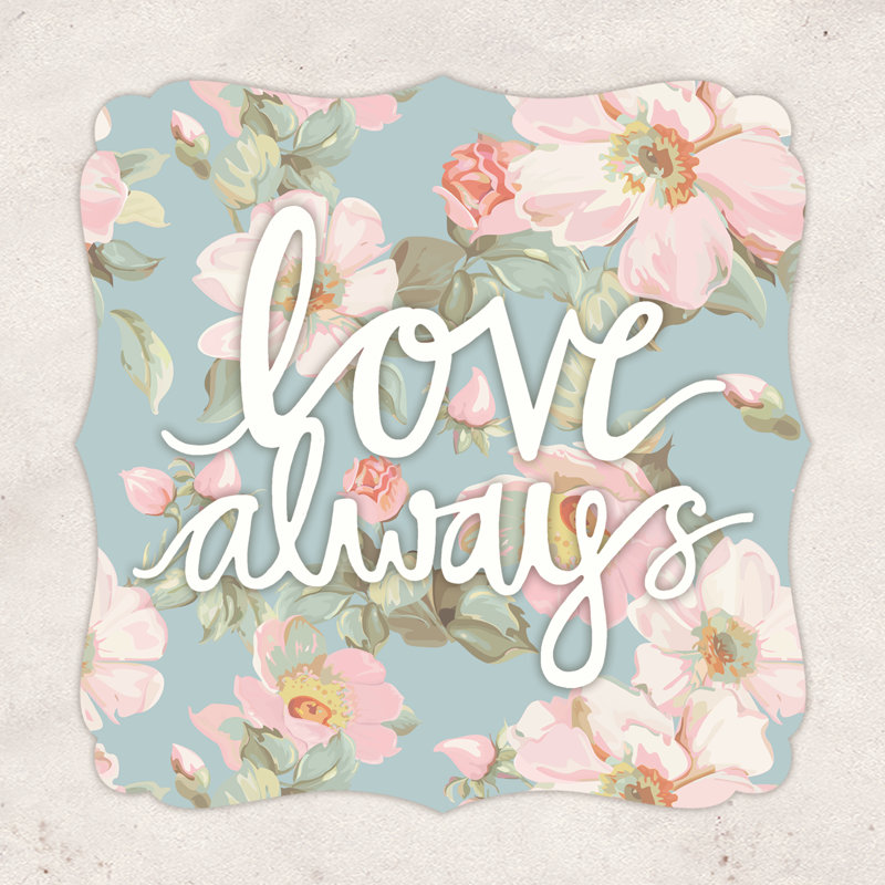 Love Floral - Wrapped Canvas Print, 122cm H x 122cm W x 3.8cm D
