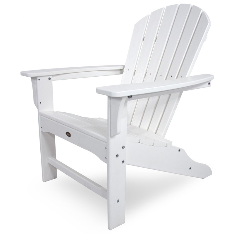 Chaise Adirondack POLYWOOD Yacht Club Shellback, Blanc classique