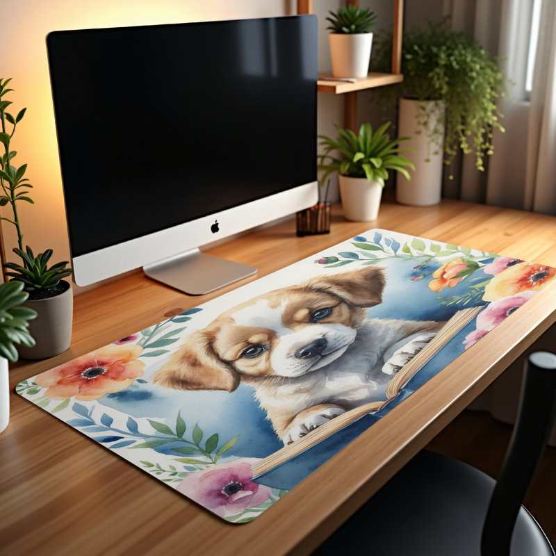 Polyester Desk Pad, 31.5x15.5