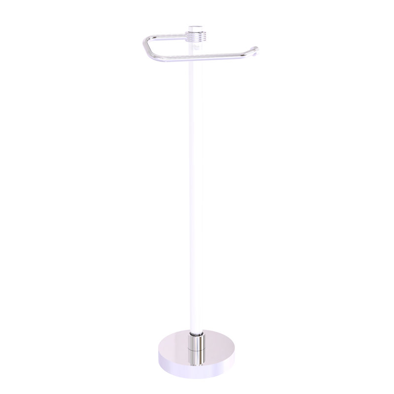 Porte-papier hygiénique sur pied Clearview, Chrome poli