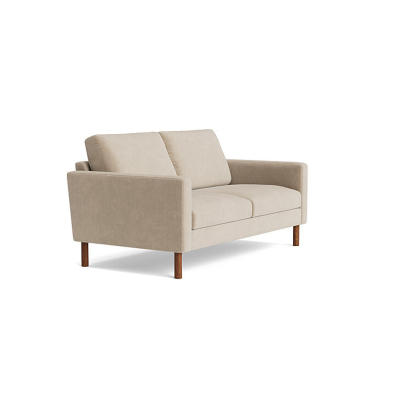 Laguna Loveseat (70"), Velvet - Beige
