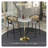 Heatherton Modern Bar Height Dining Table with Resin Top and Gold Steel Pedestal Base Kitchen Table Seats 2-6 Person-1289085826