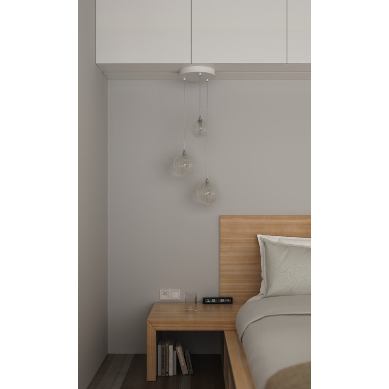 Vine 3 - Light Pendant, Satin Nickel