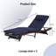 Ensemble de 2 longues chaises d'extérieur inclinables en osier avec coussins, inclinaison à 150 °, capacité de 600 lb, conception à vagues ergonomiques pour une détente accrue-1821319513