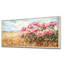 Inde pivoines dans le champ de blé I - pivoines, art mural-893219710-893219711-893219705