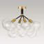 4 - Light Clear Glass Semi Flush Mount-2033074213