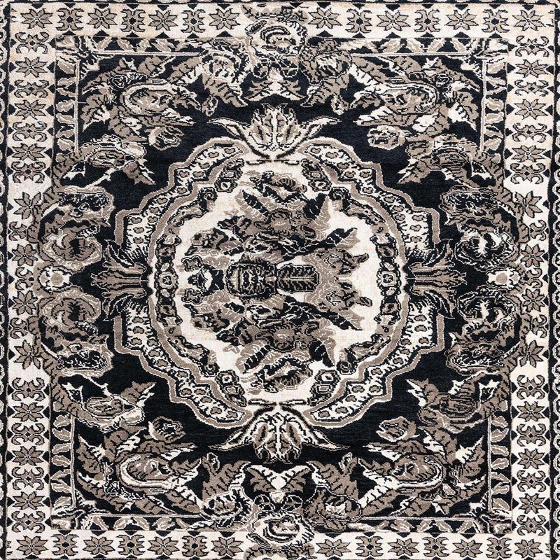 Carlene Abstract Indoor Rug, Square 5'
