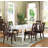 Arri Upholstered Side Chair in Brown and Dark Walnut (Set of 2)