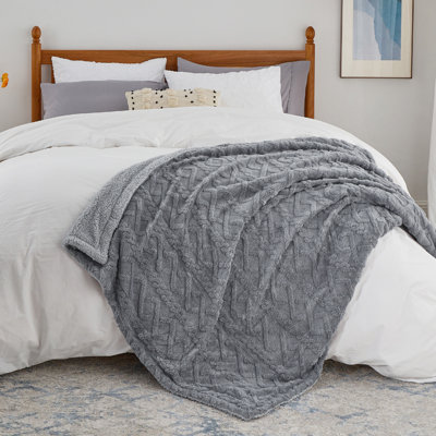 Bedsure Sherpa Blanket For Bed- Fuzzy Soft Cozy Blanket, Fleece Thick Warm Blanket For Fall