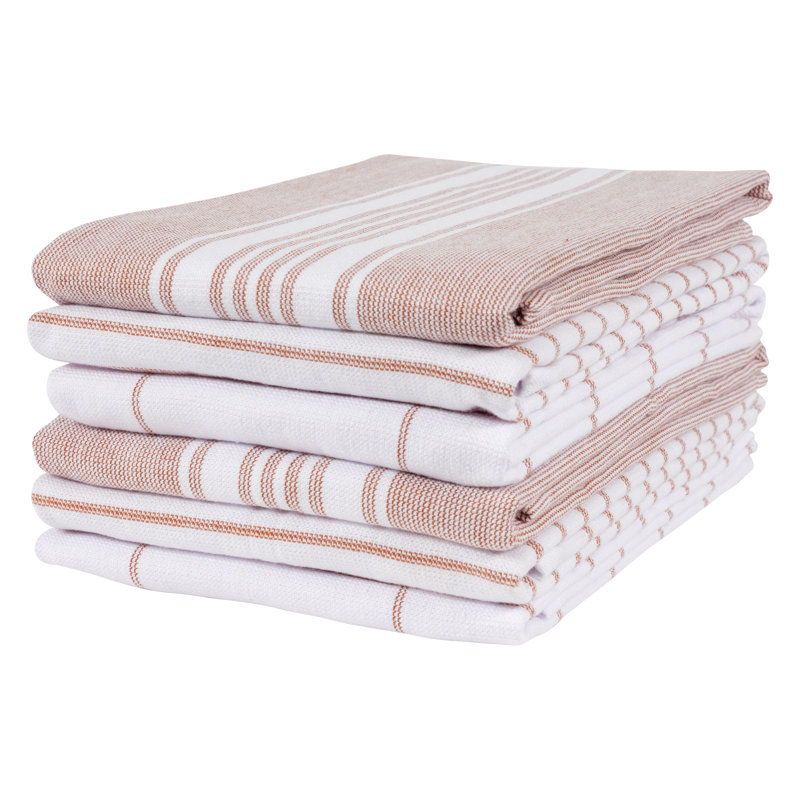 Damali Stripe Kitchen Towel Linen Set, Sierra