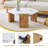 31-inch modern-style hexagonal coffee table,with white surface
