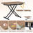4-Person Dining Table Set,Folding Table With Metal Base,Dining Table With Chairs