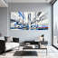 Ensemble de 3 reproductions d'art mural sur toile avec villes et pays-618678648