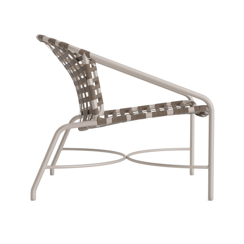 Kantan Outdoor Lounge Chair, Dove Smooth/Mica Suncloth Lace