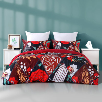 Ensemble de housse de couette en microfibre 4 pièces