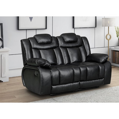 Galles 3 Seater Faux Leather Reclining Sofa