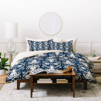 Traditional Polyester Damask Duvet Cover