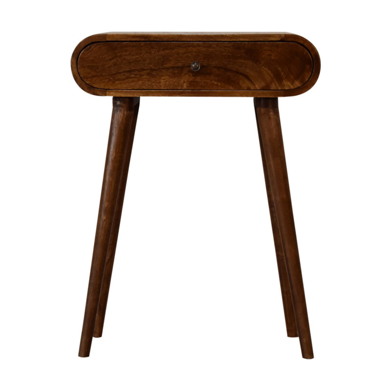 Sisneros 60cm Solid Wood Console Table