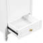 Meuble-lavabo autoportant blanc de 20 po, comptoir en céramique avec meuble de rangement et support de rangement intégré, construction robuste et surface lisse peinte pour la salle de bain