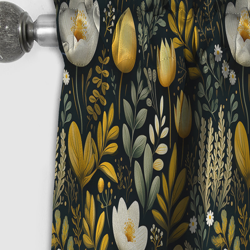 Rideau floral Botanical Wanderlust, L 52 po x L 63 po