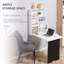 Curved MDF Steel Computer Desk
