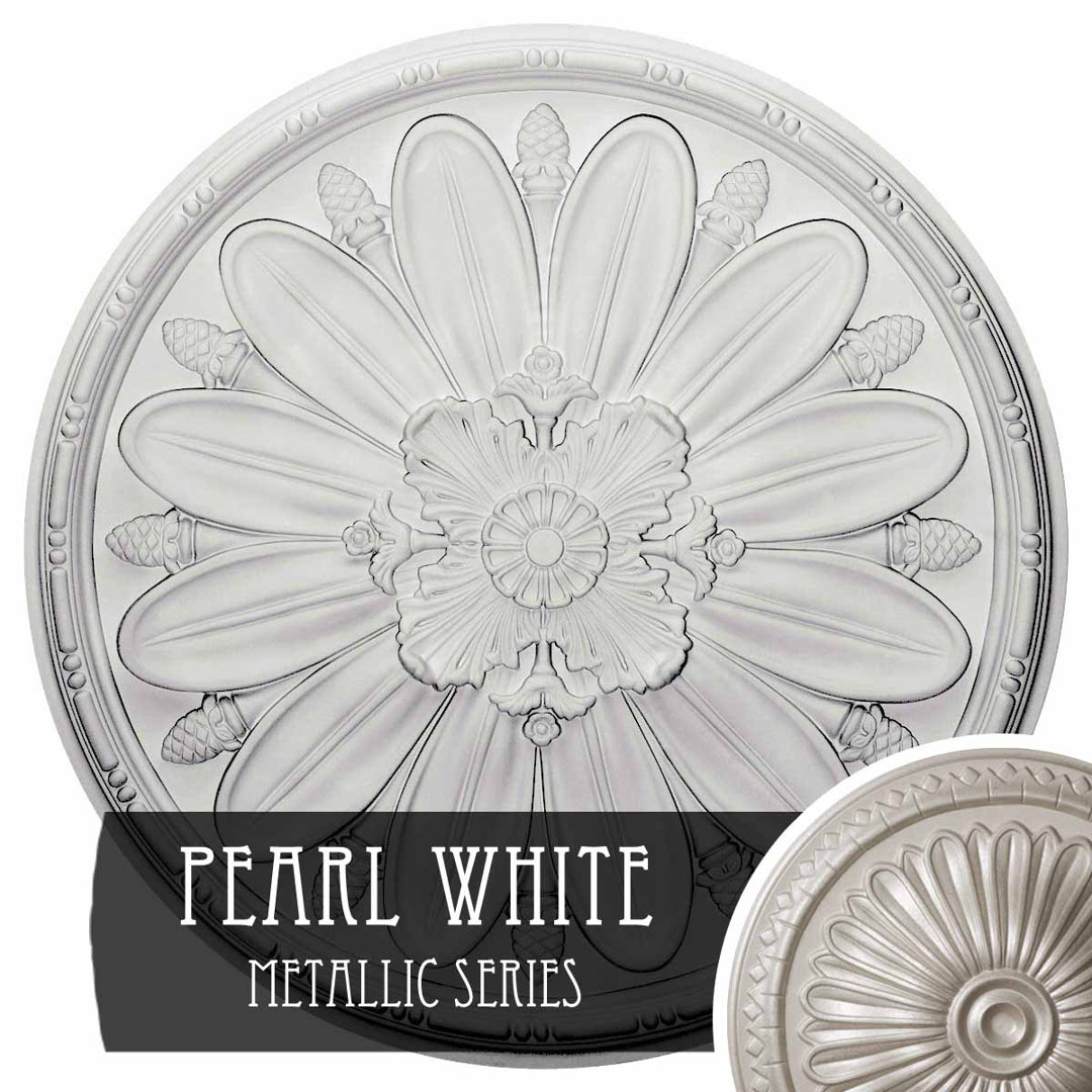 Endurathane Fairfax Ceiling Medallion, 29 7/8"OD x 1 3/8"P Ekena Millwork