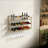 Industrial Wine Racks Wall Mounted, Rustic Metal Hanging Wine Bottle Holde