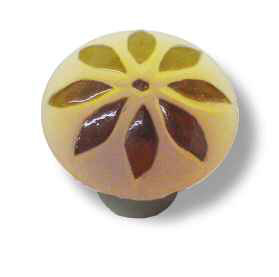 (5 Pack) 1-3/8 inch Flower Knob