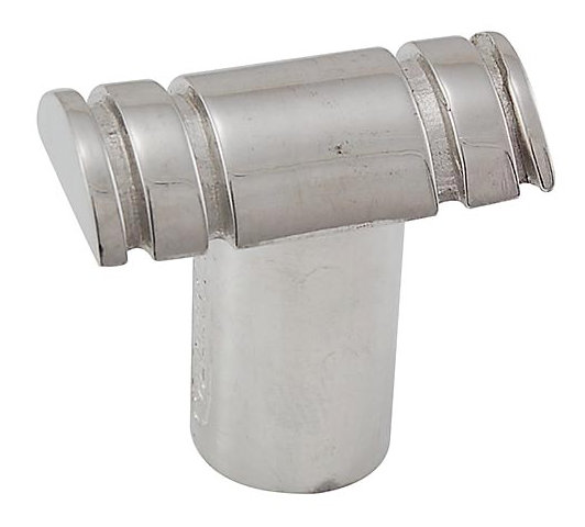 Archimedes Bar Knob, 1.5" H x 0.56" W x 1" D, Polished Nickel