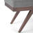 Chanelle 48"W Tweed Fabric Mid-Century Modern Ottoman Bench with Flared Tapered Legs-443695781