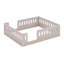 Lit plateforme double en bois avec garde-corps-825358483