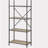 Antique Oak and Sandy Grey 5-tier Bookcase-1289731537