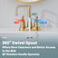 Robinet de salle de bain central 1,2 GPM avec ensemble de bonde-91217746