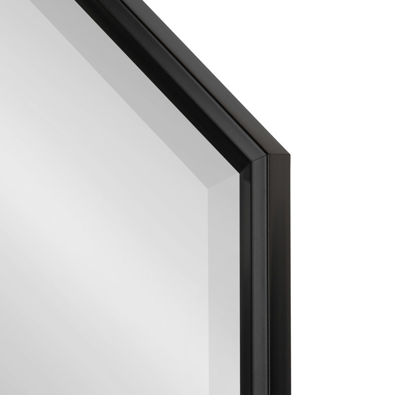 Bensonhurst Flat Mirror, 35" H x 30" W, Black