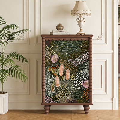 Mid-Century Solid Wood  Entryway  Chest