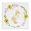 «Duckling with Daisy Wreath», art mural sur toile par Enya Todd-1333802557