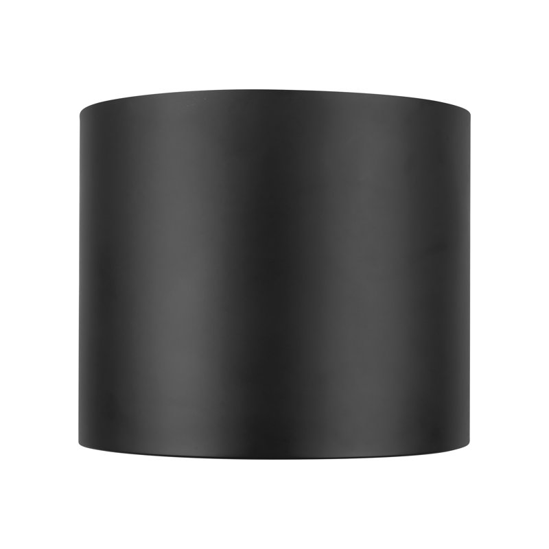 Uma 12-in Black dimmable LED Semi-Flush Mount, Matte Black