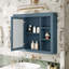 Armoire à pharmacie avec rangement, miroir mural moderne en MDF de 35 po pour la maison